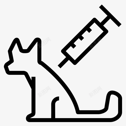 宠物疫苗狗医院图标svg_新图网 https://ixintu.com 医院 宠物 宠物疫苗 狗 疫苗