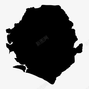 塞拉利昂非洲波图标图标