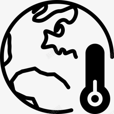 全球降温生态自然图标图标