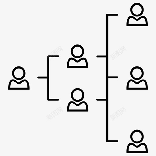 组织结构等级水平层次图标svg_新图网 https://ixintu.com 团队成员 水平层次 等级 管理 组织结构