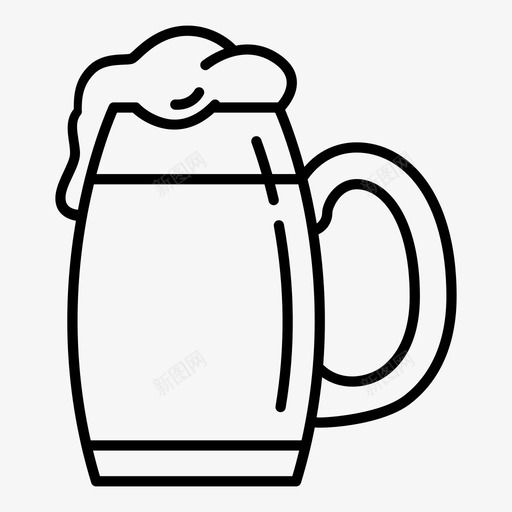 啤酒杯啤酒德国啤酒图标svg_新图网 https://ixintu.com 啤酒 啤酒杯 啤酒节 德国啤酒