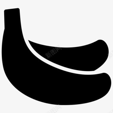 香蕉香蕉水果食物图标图标