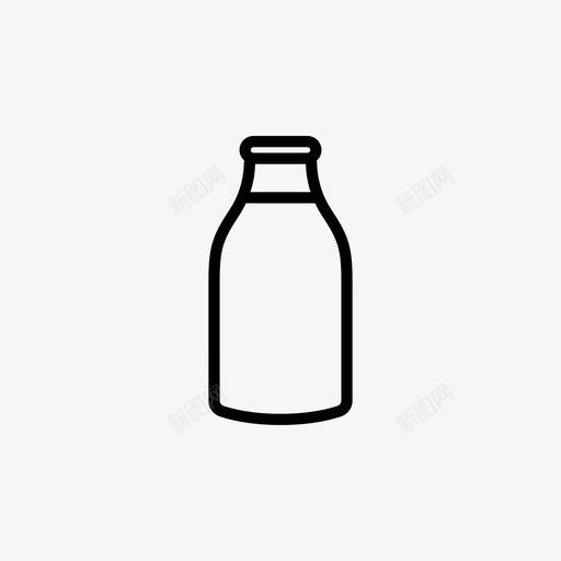 奶瓶乳制品不耐症图标svg_新图网 https://ixintu.com 不耐症 乳制品 乳糖 奶瓶 食物不耐症