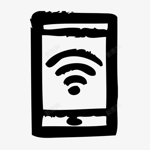 wifi商务办公图标svg_新图网 https://ixintu.com wifi 办公 商务 生产力 草图