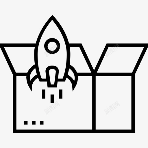 启动项目建立火箭图标svg_新图网 https://ixintu.com 1400网站和搜索引擎优化平面线图标 启动 启动项目 建立 火箭