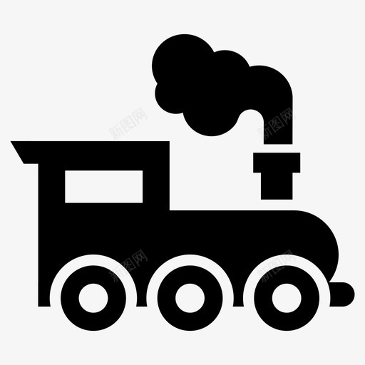 火车发动机机车图标svg_新图网 https://ixintu.com 发动机 机车 杂项 火车 运输 铁路