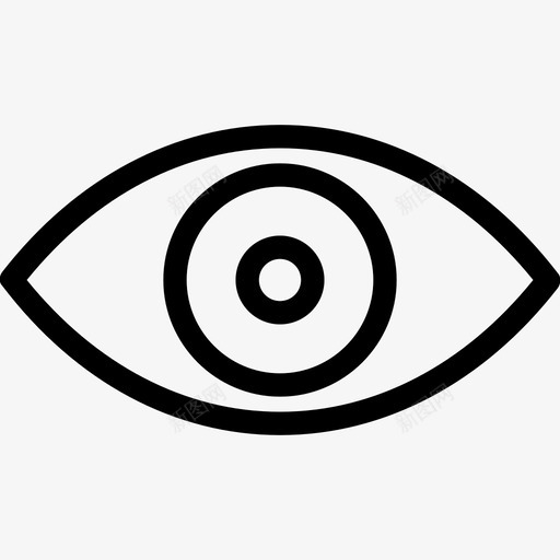 眼睛身体部位人眼图标svg_新图网 https://ixintu.com 人眼 医疗线图标 器官 眼睛 视图 身体部位