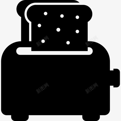 烤面包机电器面包图标svg_新图网 https://ixintu.com 厨房 烤面包机 电器 面包 食物