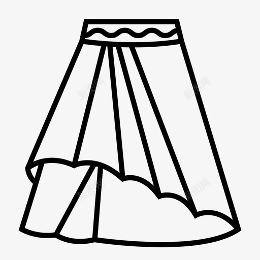 采购产品裙子衣服服装图标svg_新图网 https://ixintu.com 女装 时尚 服装 服装配件 衣服 采购产品裙子