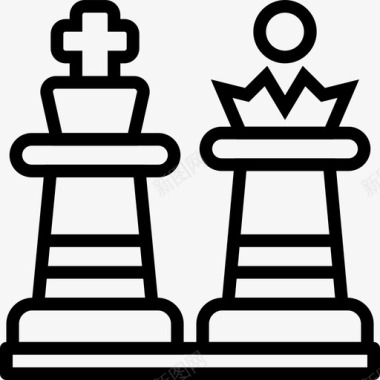 国际象棋棋子棋子游戏图标图标