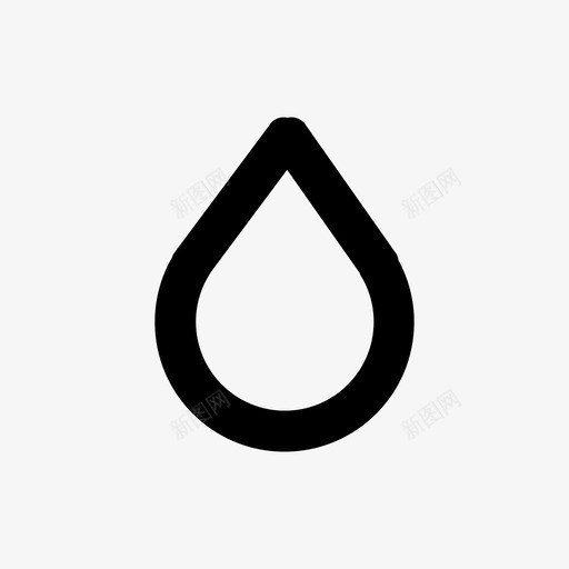 水滴水透明图标svg_新图网 https://ixintu.com 实心笔划线图标 水 水滴 透明 饮用