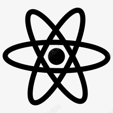 原子研究科学图标图标