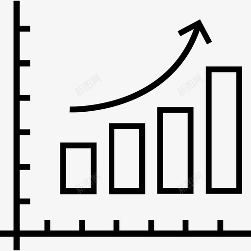 增长图业务图业务增长图标svg_新图网 https://ixintu.com 600个金融平面线图标 业务图 业务增长 增长图