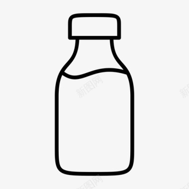 奶瓶婴儿儿童图标图标