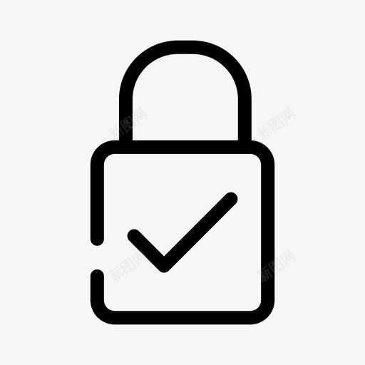 打开锁勾选安全图标svg_新图网 https://ixintu.com 勾选 安全 安全设置 打开锁