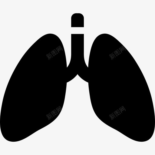 肺部器官医学在医院里图标svg_新图网 https://ixintu.com 医学 在医院里 肺部器官