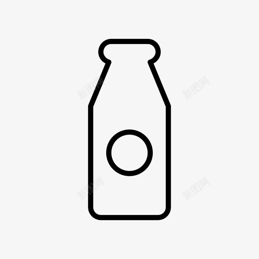 奶瓶玻璃药品图标svg_新图网 https://ixintu.com 奶瓶 玻璃 药品