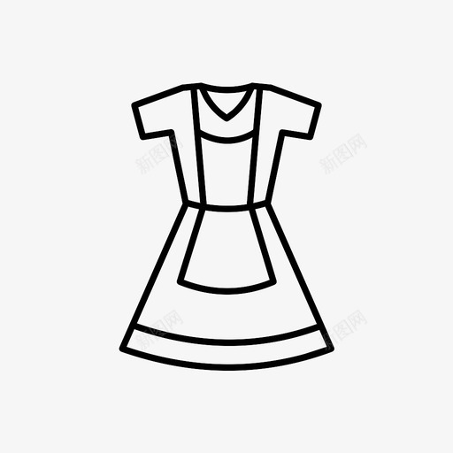 衣服缝纫穿着图标svg_新图网 https://ixintu.com 穿着 缝纫 衣服