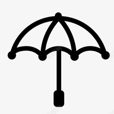 伞覆盖阳伞图标图标