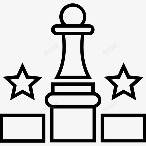 战略为胜利国际象棋国际象棋王图标svg_新图网 https://ixintu.com 1400网页和搜索引擎优化平面线图标 国际象棋 国际象棋王 战略为胜利 星星