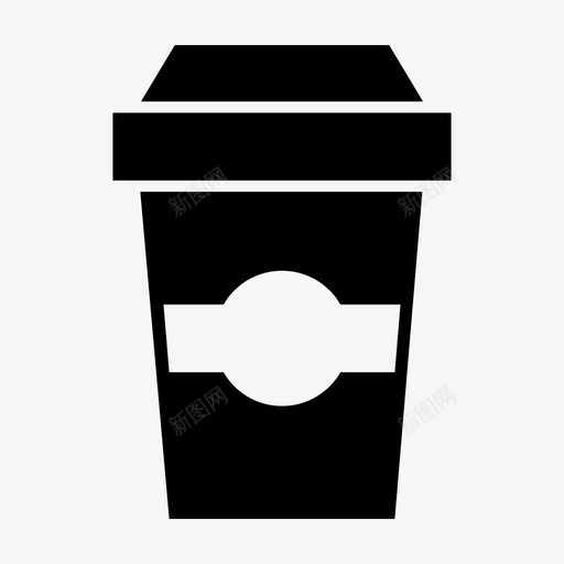 咖啡杯子图案图标svg_新图网 https://ixintu.com 咖啡 图案 杯子