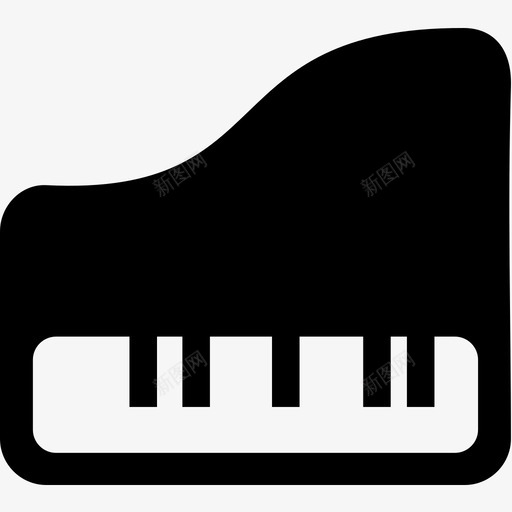 钢琴乐器节日的象征图标svg_新图网 https://ixintu.com 乐器 节日的象征 钢琴
