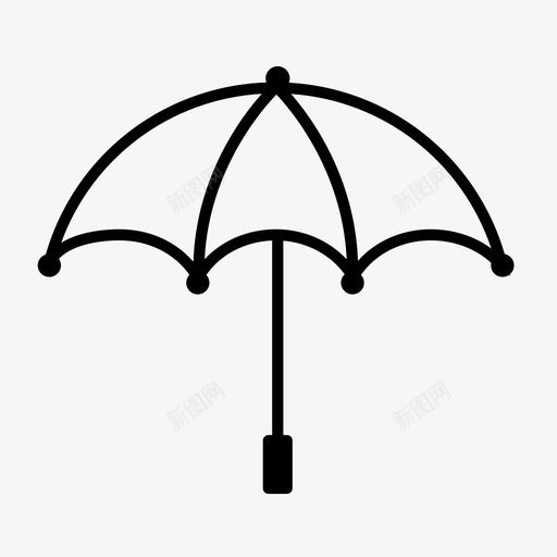 伞覆盖阳伞图标svg_新图网 https://ixintu.com 伞 太阳 覆盖 阳伞 雨