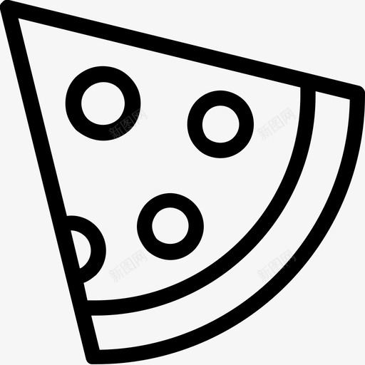 披萨快餐意大利食品图标svg_新图网 https://ixintu.com 垃圾食品 快餐 意大利食品 意大利香肠 披萨 食品线图标