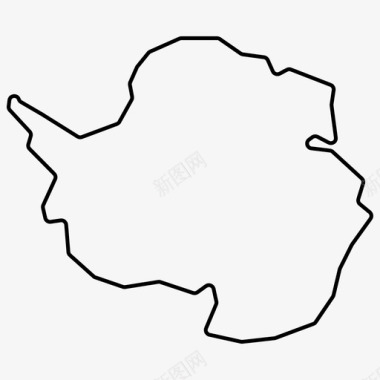 南极洲大陆国家图标图标