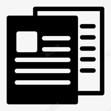 复制档案文件纸张图标图标