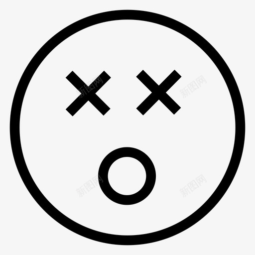 情感表情符号本质图标svg_新图网 https://ixintu.com 微笑 情感 情绪线图标 感觉 本质 脸 表情符号