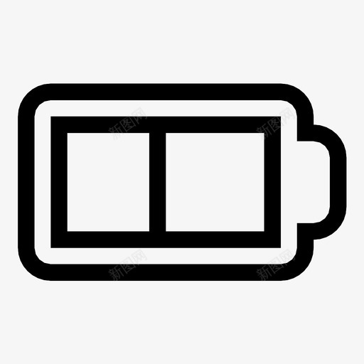 电池充电半充电电池图标svg_新图网 https://ixintu.com 充电 半充电电池 电池