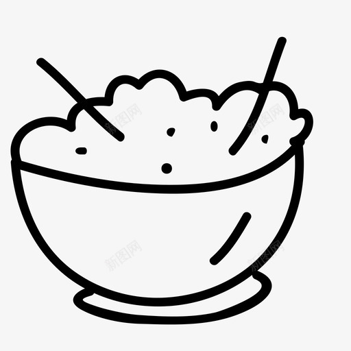 食物碗筷子图标svg_新图网 https://ixintu.com 碗 筷子 米饭 食物