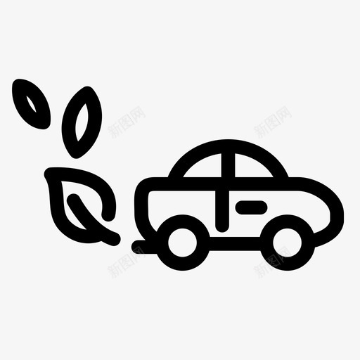 生态汽车生态能源图标svg_新图网 https://ixintu.com 汽车 环境 生态 生态汽车 绿色能源生态 能源