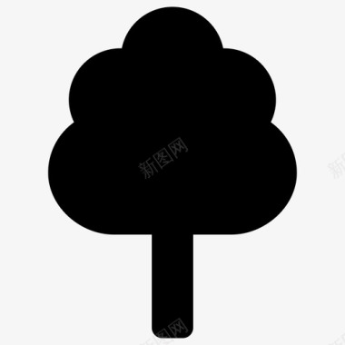 树简单图标图标