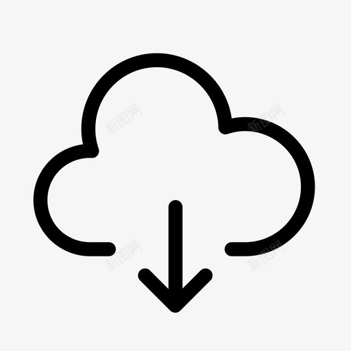 云云计算图标svg_新图网 https://ixintu.com 下载 云 云计算 天气 天空