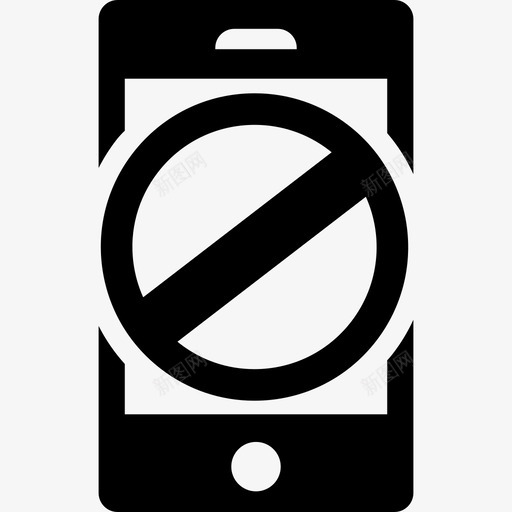 智能手机被拒绝被阻止iphone图标svg_新图网 https://ixintu.com iphone 智能手机被拒绝 被阻止