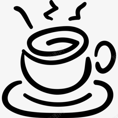 咖啡杯食物我的咖啡图标图标