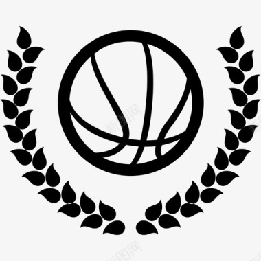 篮球冠军花环劳雷尔劳伦图标图标