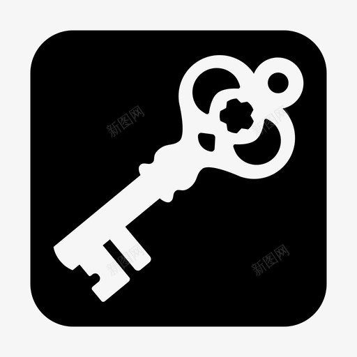 钥匙金子锁图标svg_新图网 https://ixintu.com 宝藏 童话 金子 钥匙 锁