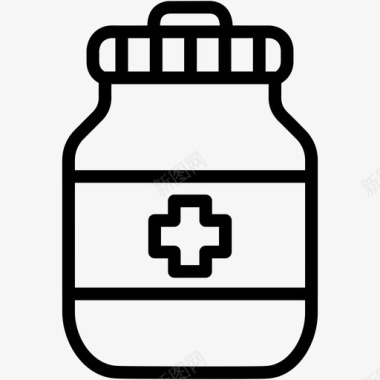 药瓶药药房图标图标
