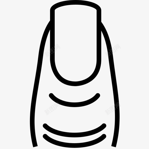 手指美容指甲图标svg_新图网 https://ixintu.com 女性美容轮廓 手指 指甲 指甲油 绘画 美容