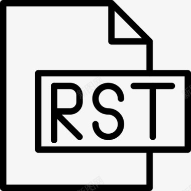 rst文件编码开发图标图标
