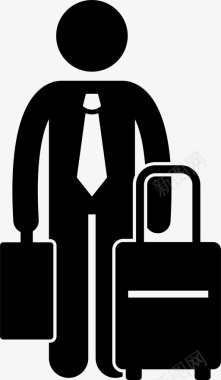 商务旅行行李旅行图标图标