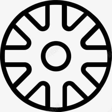 合金轮辋合金车轮汽车图标图标