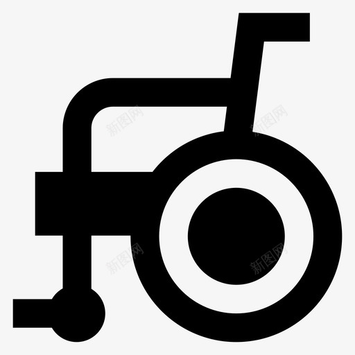 轮椅残疾人医疗保健图标svg_新图网 https://ixintu.com 医疗保健 残疾人 轮椅
