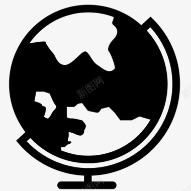 世界地球位置图标图标