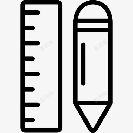 数学工具绘图图形图标svg_新图网 https://ixintu.com 图形 尺子 建筑 数学工具 绘图 铅笔
