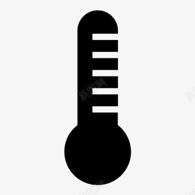 温度计冷目标图标图标