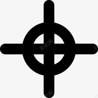 武器十字准线武器光标和指针图标图标
